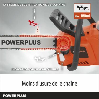 Αλυσοπρίονο Μπαταρίας Powerplus 35 cm