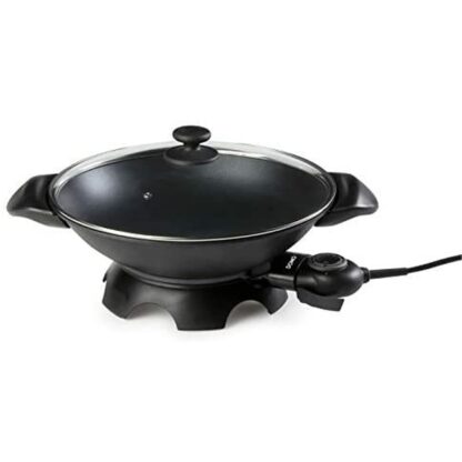 Τηγάνι Wok DOMO DO-8708W 2000 W 5 L Μαύρο