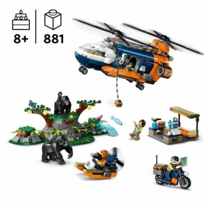 Παιχνίδι Kατασκευή Lego 60437 Jungle Explorer Helicopter Base Camp Πολύχρωμο