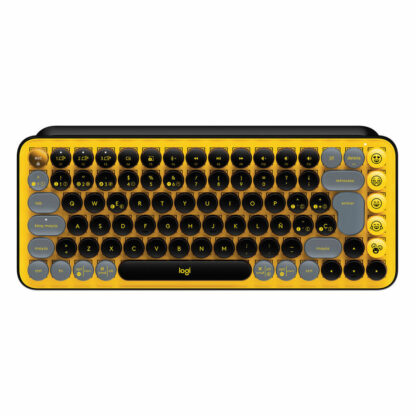 Ασύρματο Πληκτρολόγιο Logitech 920-010728 Μαύρο Κίτρινο Ισπανικό Qwerty QWERTY