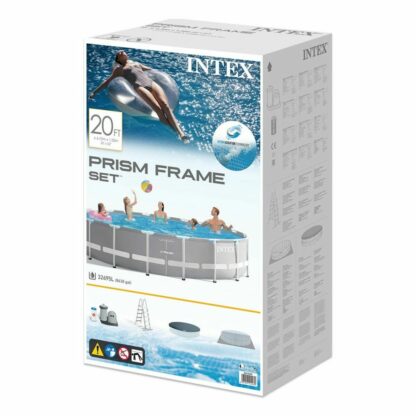 Πισίνα Αποσπώμενο Intex Prism Frame Γκρι 32.695 l 610 x 132 cm