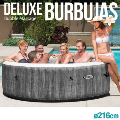 Φουσκωτό Spa Intex Purespa Greywood Deluxe 28442EX 6 θέσεις 220-240 V 1741 l/h 1089 L