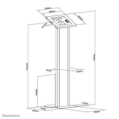 Βάση Tablet Neomounts FL15-750WH1 Λευκό