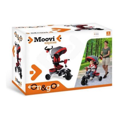 Τρίκυκλο Mondo On & Go Moovi Explore Κόκκινο Convertible Εύκαμπτο Περιστροφή καθίσματος