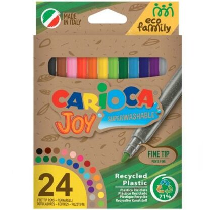 Σετ Μαρκαδόροι Carioca Joy Eco Family 24 Τεμάχια Πολύχρωμο (24 Μονάδες)