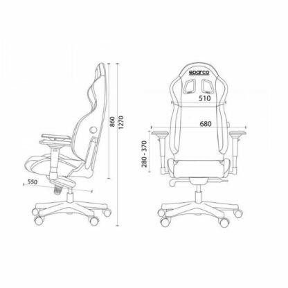 Καρέκλα Παιχνιδιού Sparco S00998NRNR Μαύρο