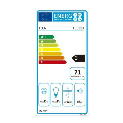 Συμβατικός Απορροφητήρας Teka 40474250 60 cm 332 m3/h 65 dB 231W Χάλυβας