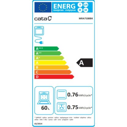 Φούρνος Πολλαπλών Χρήσεων Cata MRA 7108 BK 60 L 2300 W