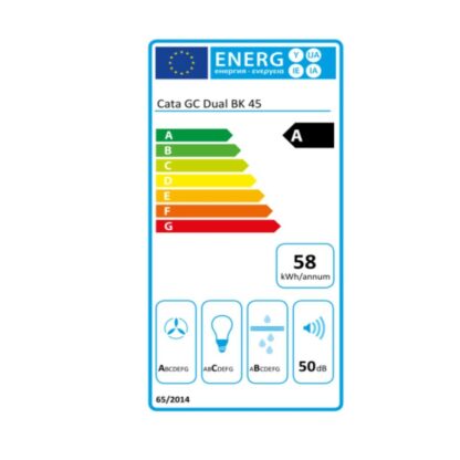 Συμβατικός Απορροφητήρας Cata 02130208 50 cm 645 m³/h 64 dB 130W Μαύρο A