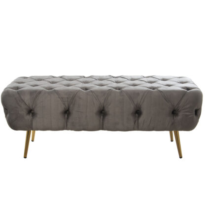 Foot-of-bed Bench Alexandra House Living Γκρι Ξύλο 120 x 45 x 50 cm