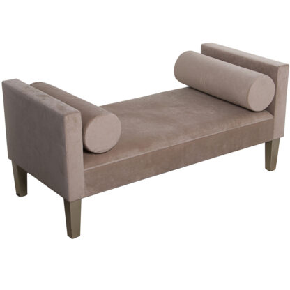 Foot-of-bed Bench Alexandra House Living Κρεμ Ξύλο 113 x 52 x 53 cm