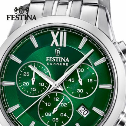 Ανδρικά Ρολόγια Festina F20040/3 Πράσινο Ασημί