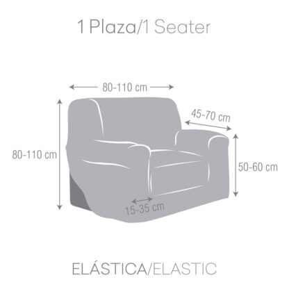 Σετ καλύμματα για καναπέ Eysa TROYA Ανοιχτό καφέ 70 x 110 x 210 cm 3 Τεμάχια