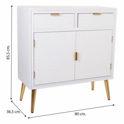 Έπιπλο Εισόδου Alexandra House Living Χρυσό Ξύλο MDF 36 x 85 x 80 cm