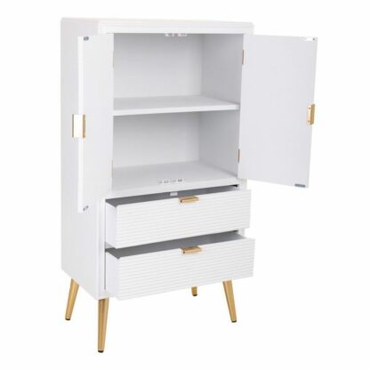 Ντουλάπι Alexandra House Living Λευκό Χρυσό Ξύλο MDF 36 x 118 x 62 cm