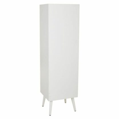 Ντουλάπι Alexandra House Living Ασημί white wedding Bamboo Ξύλο MDF 37 x 139 x 40 cm