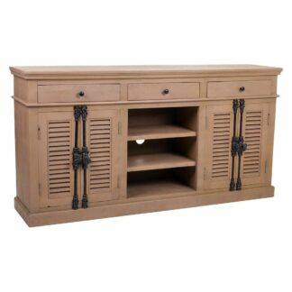 Σκευοθήκη Romimex Λευκό Χρυσό Μέταλλο Ξύλο MDF 120 x 54 x 38 cm