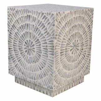 Puff Alexandra House Living Ροζ Βελούδο Ξύλο 40 x 43 x 40 cm