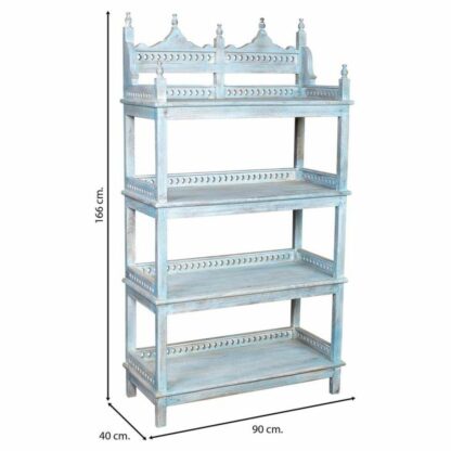 Ράφια Alexandra House Living Μπλε Ξύλο από Μάνγκο 40 x 166 x 90 cm