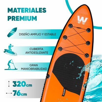 Φουσκωτή Κυματοσανίδα Paddle Surf με Αξεσουάρ Winvey SUP-O Πορτοκαλί