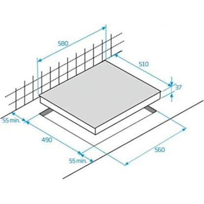 Κεραμικές εστίες BEKO HIC63402T 60 cm 58 cm 5700 W