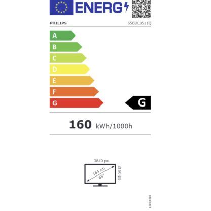 Οθόνη Videowall Philips 65BDL3511Q/00 4K Ultra HD 65"