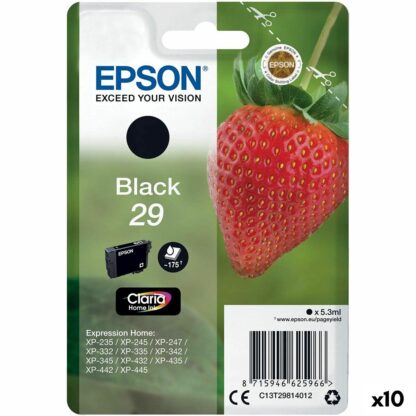 Αυθεντικό Φυσίγγιο μελάνης Epson 29 XL Μαύρο (x10)