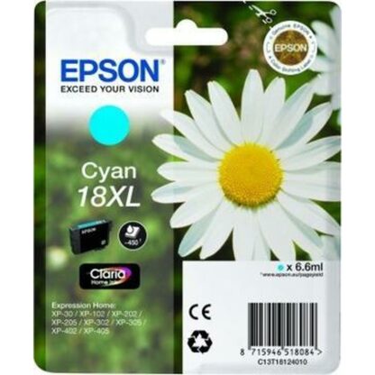 Αυθεντικό Φυσίγγιο μελάνης Epson Nº18XL Κυανό (x10) (1 μονάδα)