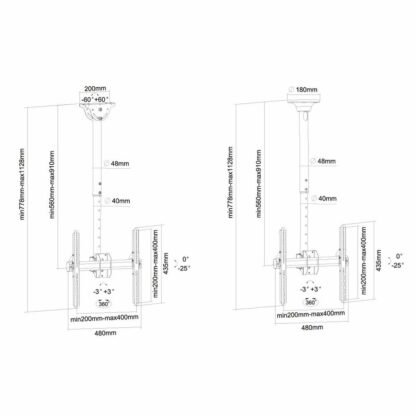 Βάση Τηλεόρασης Neomounts NM-C440BLACK         32-60" 50 kg