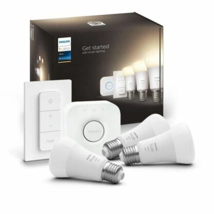 Λάμπα LED Philips Starter Kit E27 9,5 W Λευκό F (3 Μονάδες)