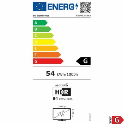 Smart TV LG 43NANO81T6A.AEU 43" 4K Ultra HD HDR D-LED NanoCell