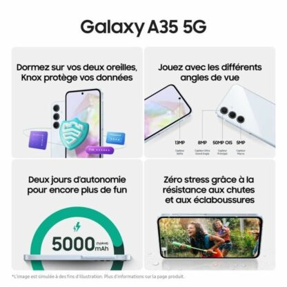 Smartphone Samsung Galaxy A35 Octa Core 6 GB RAM 128 GB Μπλε