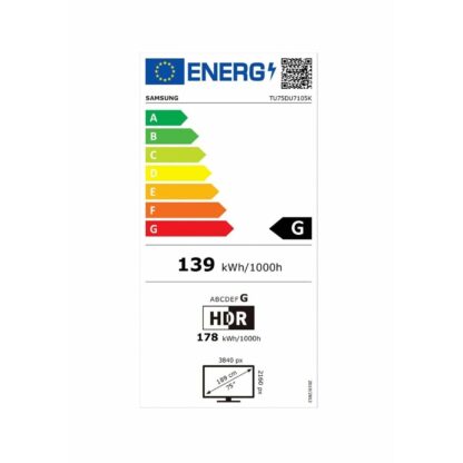 Smart TV Samsung TU75DU7105 4K Ultra HD 75" LED HDR HDR 10+