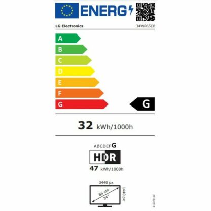 Οθόνη LG 34WP65CP-B.AEU 34" Quad HD 160 Hz/s