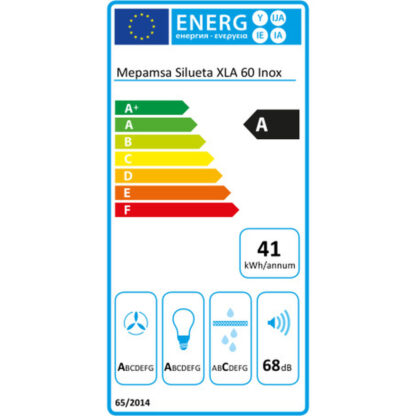 Συμβατικός Απορροφητήρας Mepamsa Silueta XLA 60 cm 590 m³/h 200W A Χάλυβας