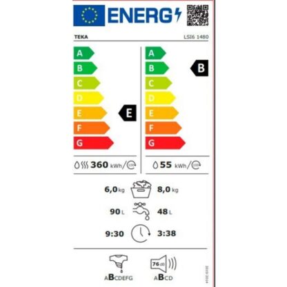 Washer - Dryer Teka LSI61480 8kg / 6kg 1400 rpm