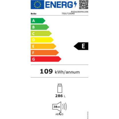 Ψυγείο BEKO RSSA290M41WN Λευκό 286 L