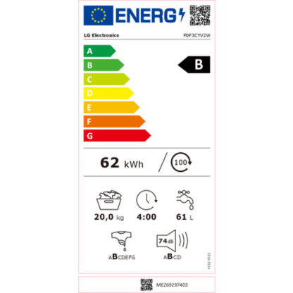 Πλυντήριο ρούχων LG F0P3CYV2W 1100 rpm 20 kg