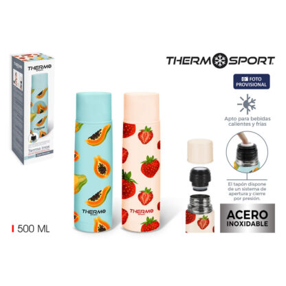 Ταξιδιωτικό θερμοστάτη ThermoSport 500 ml Πολύχρωμο 12 Μονάδες