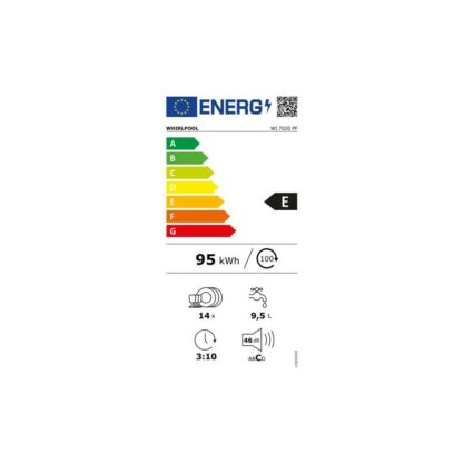 Πλυντήριο πιάτων Whirlpool Corporation WI7020PF Ασημί 60 cm