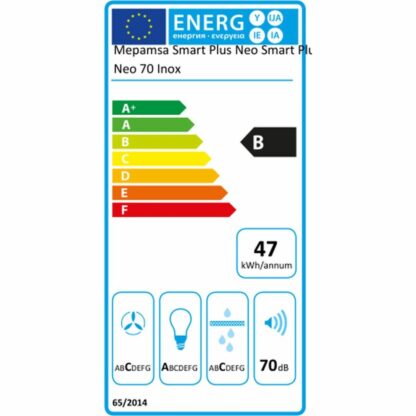 Συμβατικός Απορροφητήρας Mepamsa SMART PLUS NEO 70 cm 580 m3/h 70 dB Λευκό