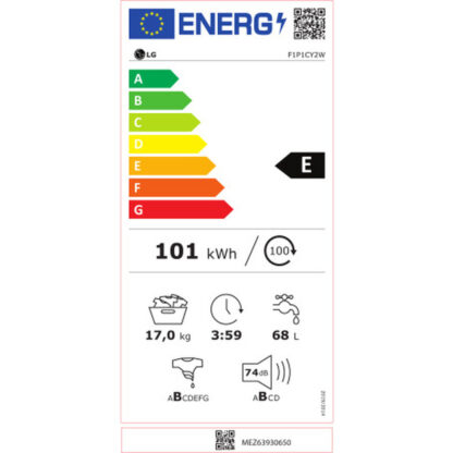 Πλυντήριο ρούχων LG F1P1CY2W     70 1100 rpm 17 kg 70 cm E