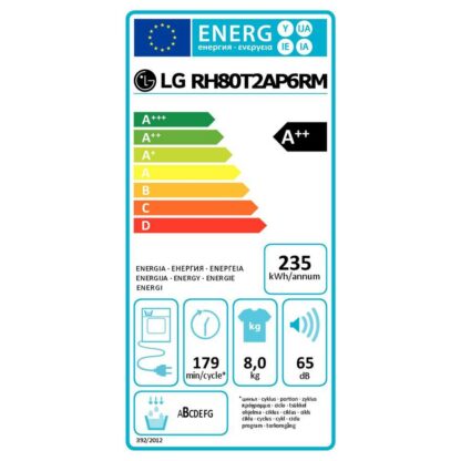 Συμπυκνωτικό στεγνωτήριο LG RH80T2AP6RM