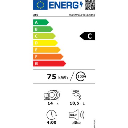 Πλυντήριο πιάτων Aeg FSB64907Z 60 cm