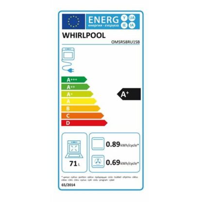 Φούρνος Whirlpool Corporation OMSR58RU1SB 71 L