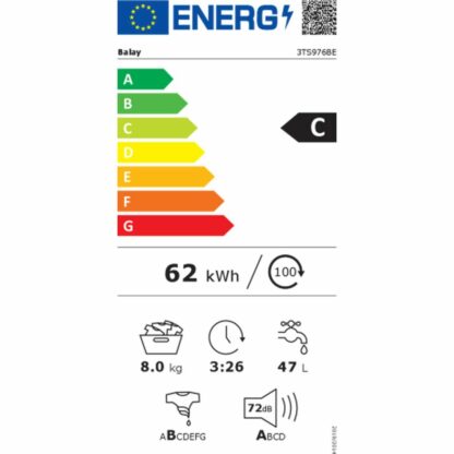 Πλυντήριο ρούχων Balay 3TS976BE 60 cm 1200 rpm 8 kg