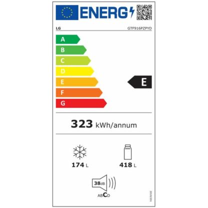 Συνδυασμένο Ψυγείο LG GTF916PZPED 184 630 L Χάλυβας Πλατίνα