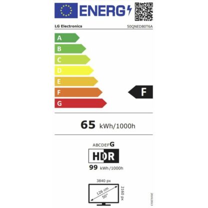 Smart TV LG 50QNED80T6A.AEU 4K Ultra HD 50" HDR Edge-LED QNED