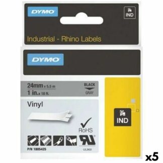 Πλαστικοποιημένη Ταινία για Στυλό Dymo D1 45806 LabelManager™ Μαύρο Μπλε (5 Μονάδες)