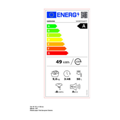 Πλυντήριο ρούχων Samsung WW90T534DTT/S3 60 cm 1400 rpm 9 kg (Ανακαινισμένα B)